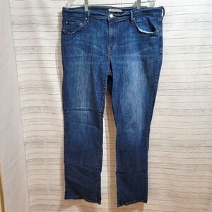 LEVI'S 505 STRAIGHT MID WASH JEANS, SZ 33x34